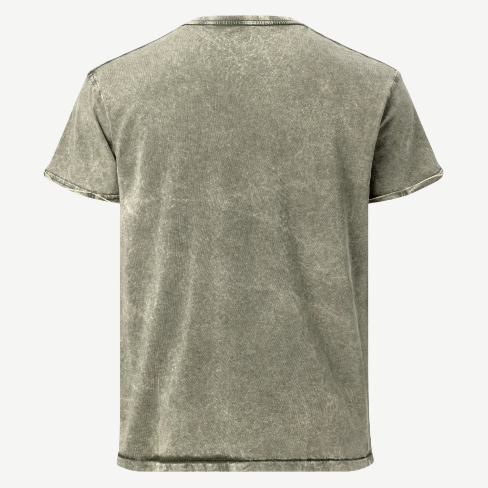 Subtle Stitch Denim T-Shirt dark green 100% combed cotton tee with gold embroidered NEI logo – premium denim t-shirt