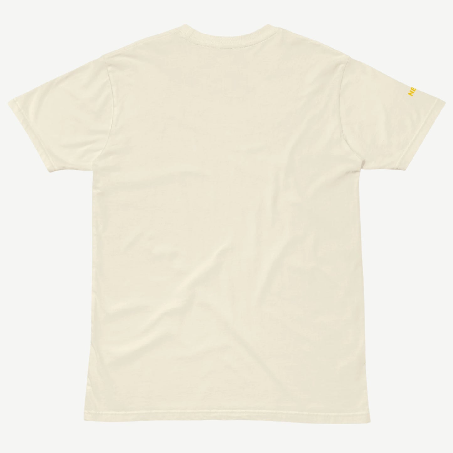 Comfort Premium Natural T-Shirt back view minimalist tee by NEI.LDN
