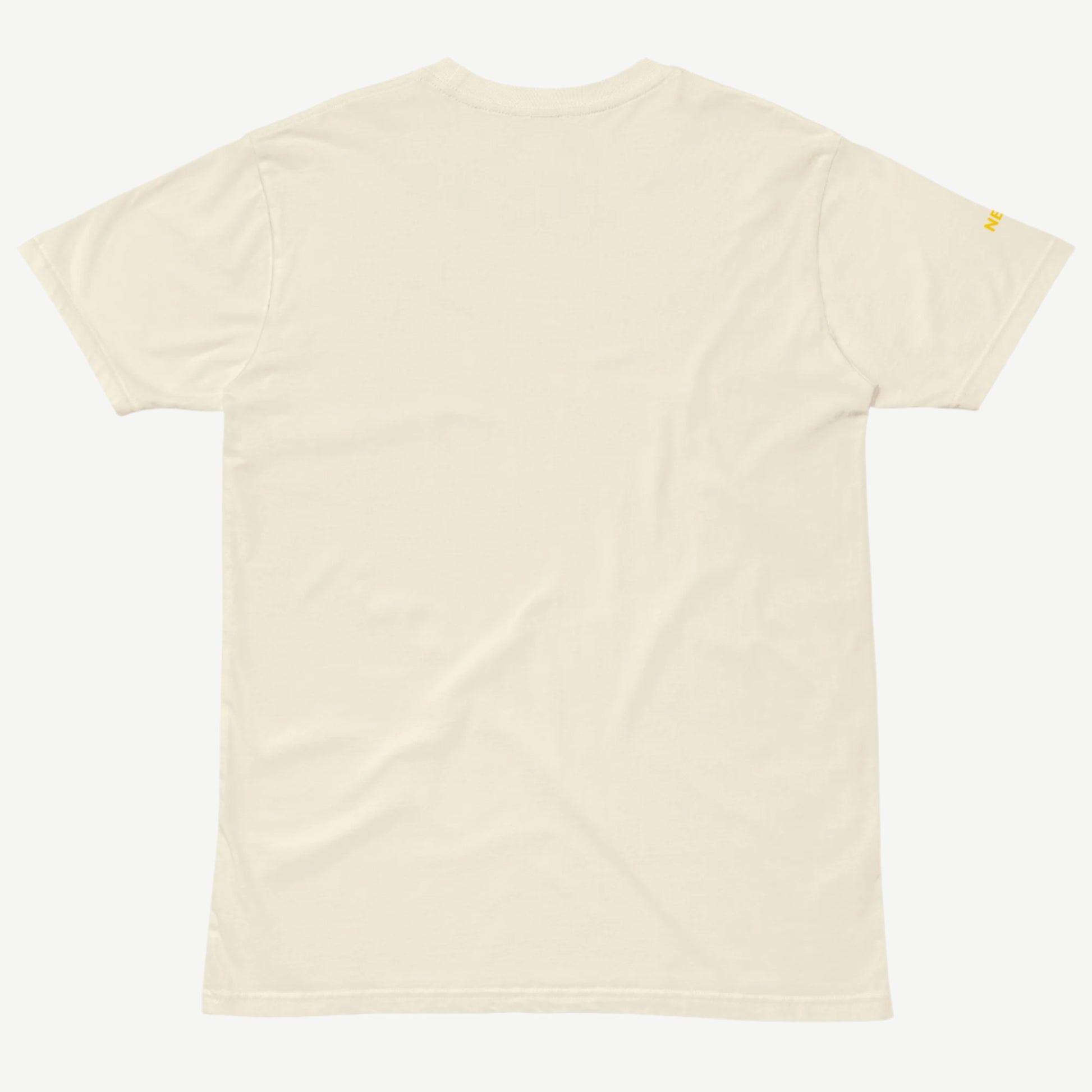 Comfort Premium Natural T-Shirt back view minimalist tee by NEI.LDN