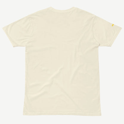 Comfort Premium Natural T-Shirt back view minimalist tee by NEI.LDN